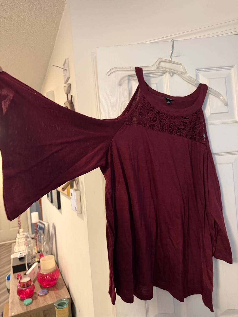 Torrid Burgundy Knit Top